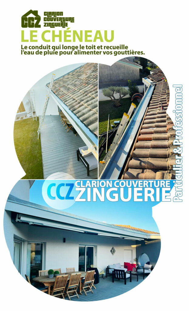 chêneaux en liaison avec vos gouttières travaux et entretiens de zinguerie couverture Clarion Couverture Zinguerie Toulouse Occitanie Toulouse, Castres, Montauban, Blagnac, Balma