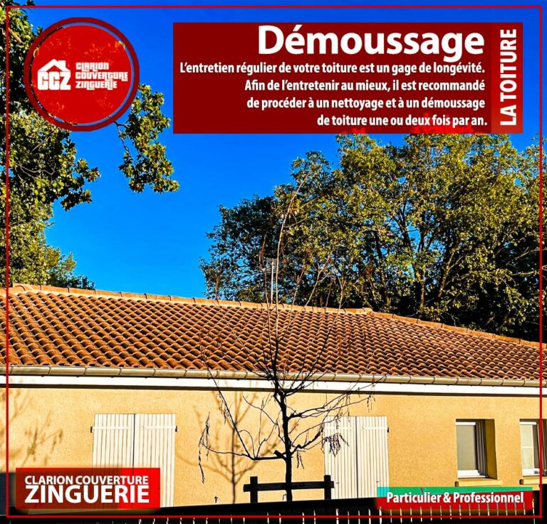 démoussage de toiture couvreur zingueur couverture zinguerie Clarion Couverture Zinguerie Toulouse, Blagnac, Colomiers, Tournefeuille