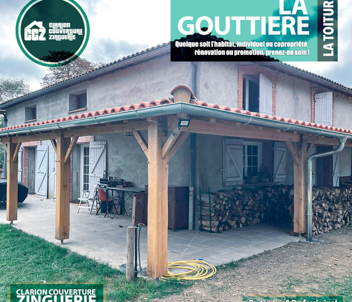 la gouttière pour une meilleure évacuation des eaux pluviales travaux et entretiens de zinguerie couverture Clarion Couverture Zinguerie Toulouse Occitanie Toulouse, Colomiers, Blagnac, Balma, Tournefeuille, Cornebarrieu