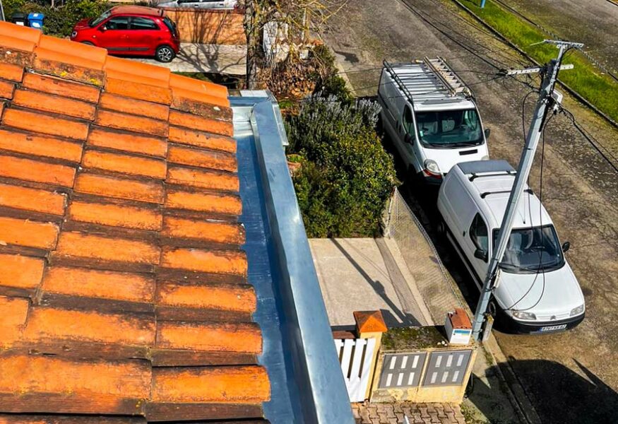 Pose de chéneau sur toiture pour préserver au maximum son étanchéité sur Toulouse, Blagnac, Colomiers, Cornebarrieu, Tournefeuille, Beauzelle, Mondonville
