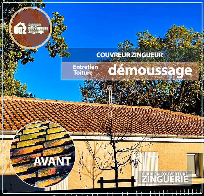 Pensez à préserver l’étanchéité de votre toiture avec un démoussage et limiter les infiltrations en cas d’intempéries. Nous intervenons sur Toulouse, Blagnac, Tournefeuille, Colomiers, Beauzelle, Pibrac et les environs de Toulouse.