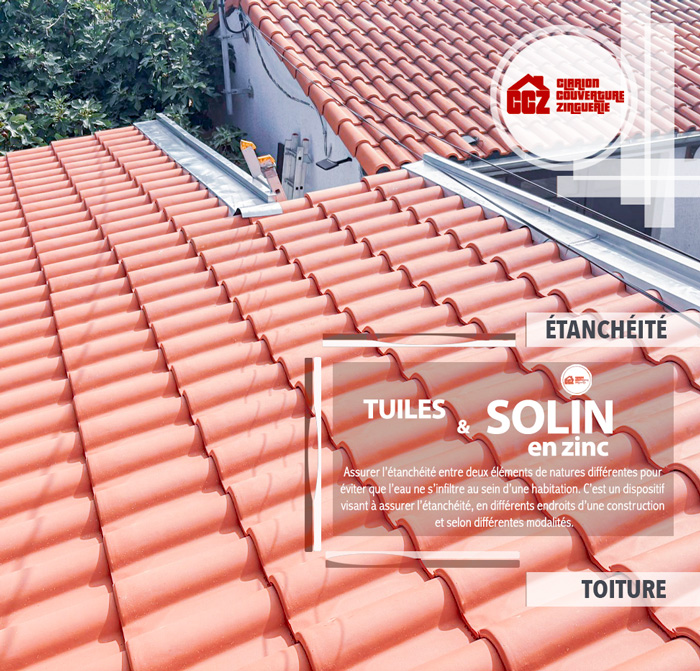 Nous proposons la pose de tuiles et de solin en zinc sur Tournefeuille, Cornebarrieu, Blagnac, Colomiers, Beauzelle, Pibrac, Saint-Martin du Touch, Larra