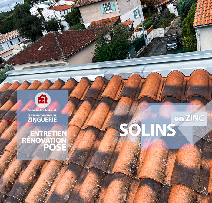 Pose et entretien de vos solins pour l'étanchéité de votre toiture et votre habitat sur Pibrac, Mondonville, Colomiers, Aussonne, Cornebarrieu avec CCZ artisan couvreur zingeur de métier et réputé