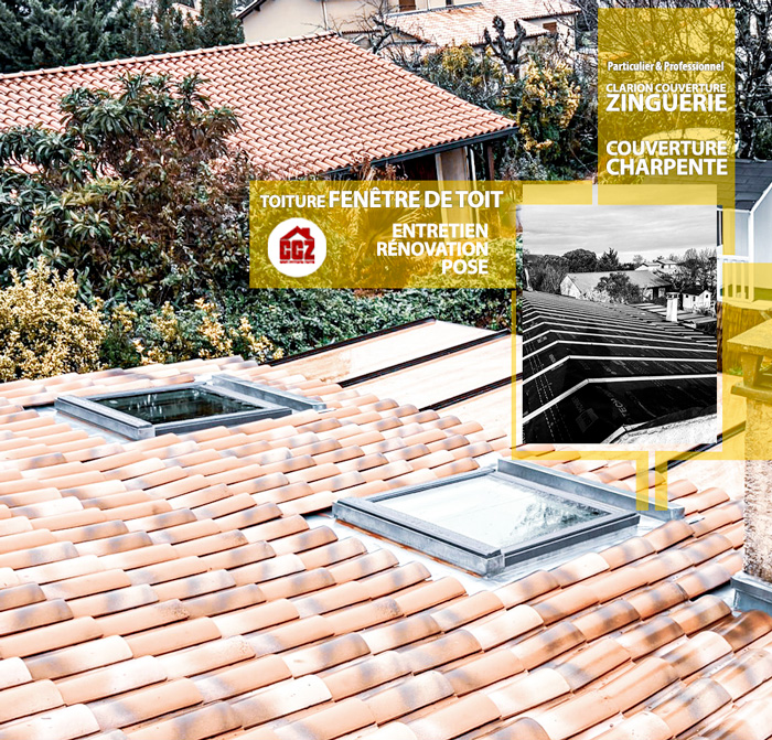 Fenêtre de toit vélux. Efficacité, sobriété technique, structurelle et esthétisme associés. Un résultat optimal pour protéger votre toiture et permettre à la luminosité de s'inviter naturellement chez vous ! Maison ou immeuble. Fenêtre de toit, retour de vélux - pose, rénovation, entretien. CCZ artisan couvreur zingueur sur Pibrac, Mondonville, Colomiers, Aussonne, Cornebarrieu