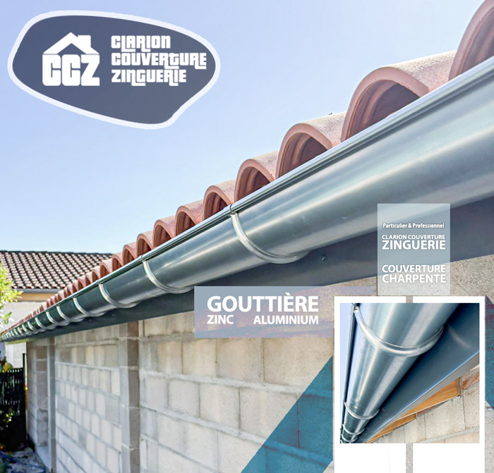 Nous sommes spécialisés dans la pose de gouttière : pose, installation, rénovation sur Pibrac, Mondonville, Colomiers, Aussonne, Cornebarrieu avec Clarion Couverture Zinguerie, artisan couvreur zingeur