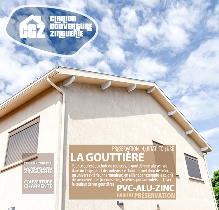 Vous souhaitez faire poser et installer une gouttière en pvc, aluminium ou en zinc, nous sommes une entreprise spécialisée en travaux de charpente et toiture sur Cornebarrieu, Aussonne, Colomiers, Pibrac et Mondonville.