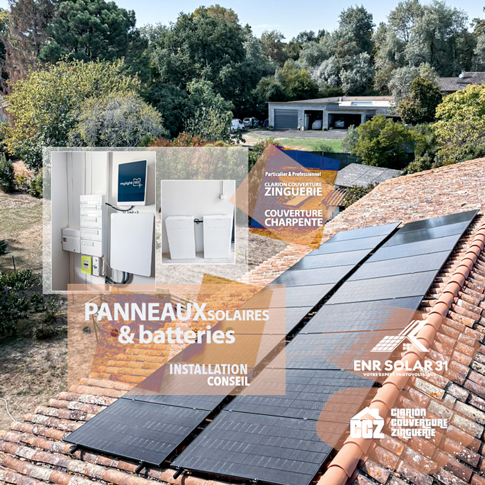 Installation et pose de panneaux solaires / photovoltaïques et de batteries